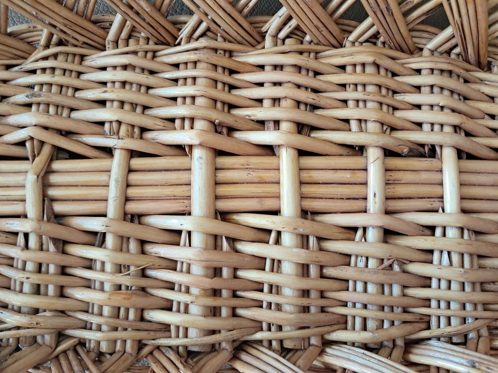 panier &agrave; pain pani&egrave;re corbeille en osier vernis 
Cuisine
