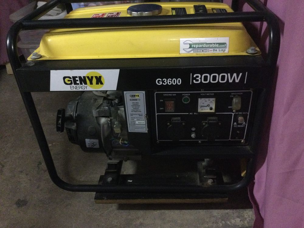 GROUPE ELECTROGENE GENYX ENERGY G3600 Bricolage