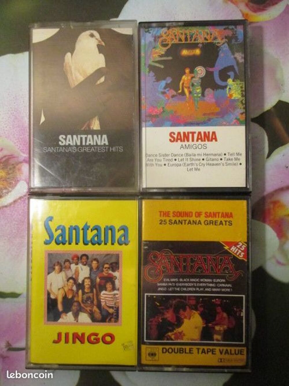 Cassettes audio Santana 
CD et vinyles