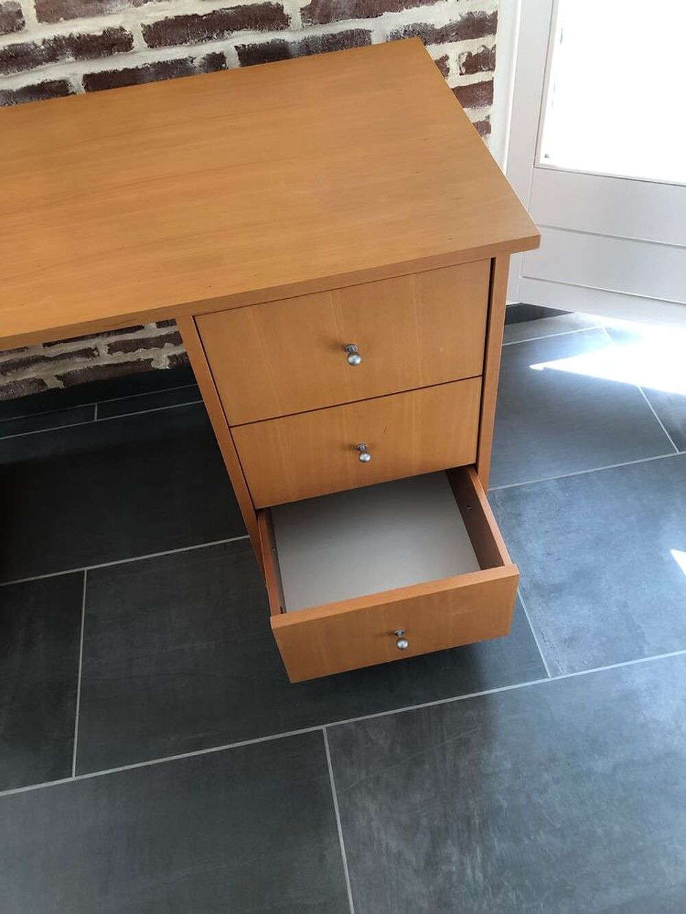 Bureau Habitat couleur ch&ecirc;ne Meubles