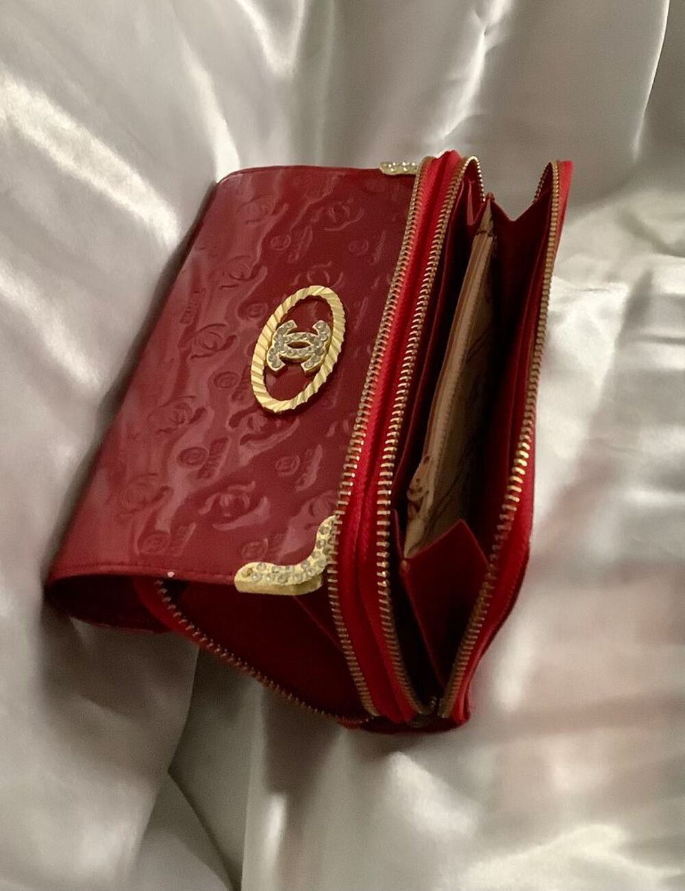 Vintage.Grande porte monnaie -pochette pour femme. Maroquinerie