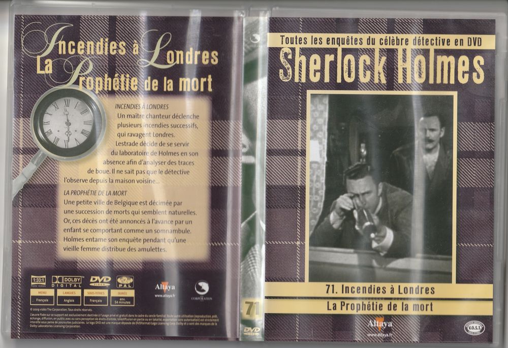 ALtaya DVD Lot de 2 Films Sherlock Homes DVD et blu-ray