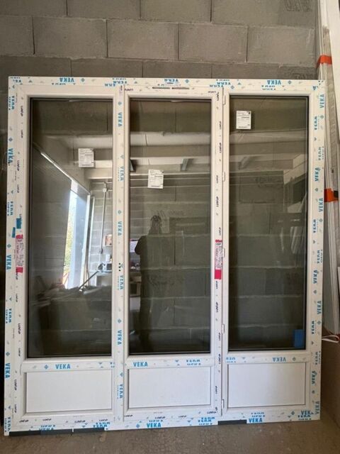 Porte-fenêtre Neuve PVC Double Vitrage Argon 2070 X 2290 Rennes (35)