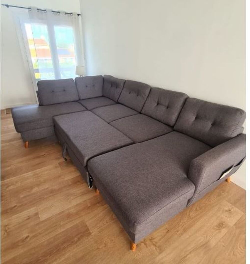 Grand canap&eacute; d'angle Bobochic 8 places ? style scandinave Meubles