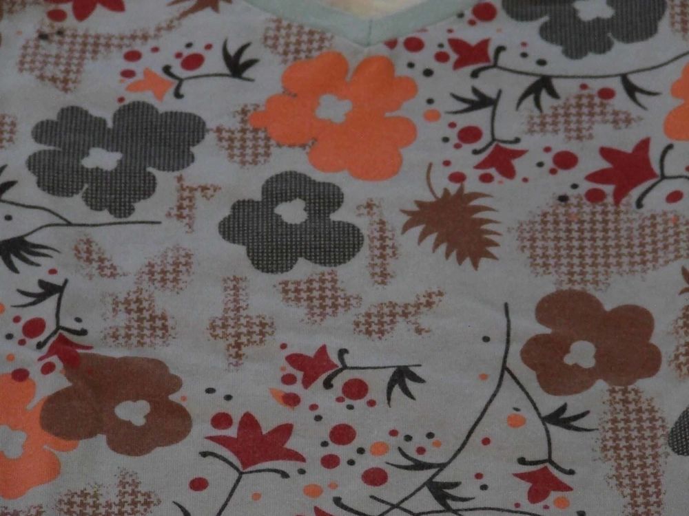 Tee-shirt manches longues, Bleu, motif fleurs, 8&nbsp;ans, TBE Vêtements enfants