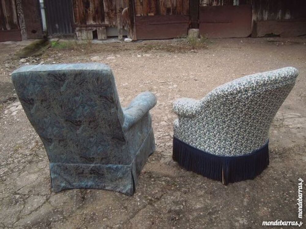 fauteuil crapaud + fauteuil tissu faire prix Meubles