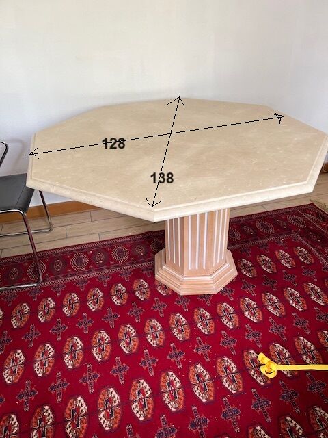 table de salle à manger en marbre 140 Le Vésinet (78)
