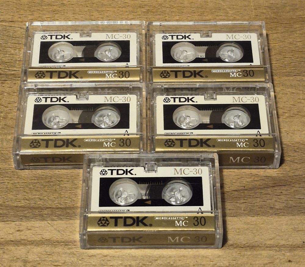 TDK MC30 cinq micro-cassettes Audio et hifi