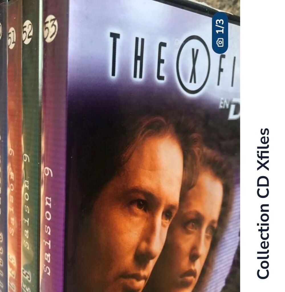 Collection de 52 DVD s&eacute;rie Xfiles s&eacute;ries 1 &agrave; 9 DVD et blu-ray