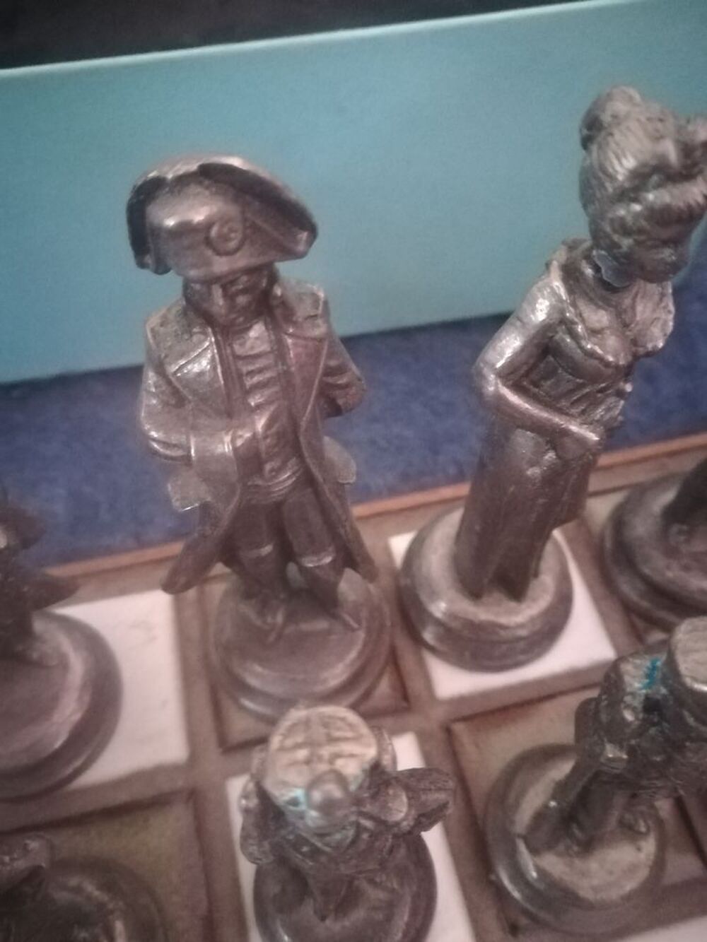  Jeu d'Echecs Napol&eacute;on en M&eacute;tal Massif Jeux / jouets