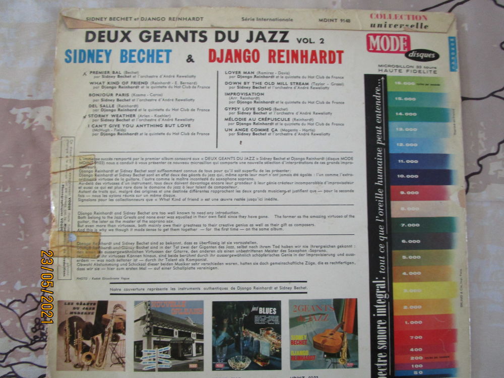 vinyle "deux g&eacute;ants du jazz" volume 2 Audio et hifi