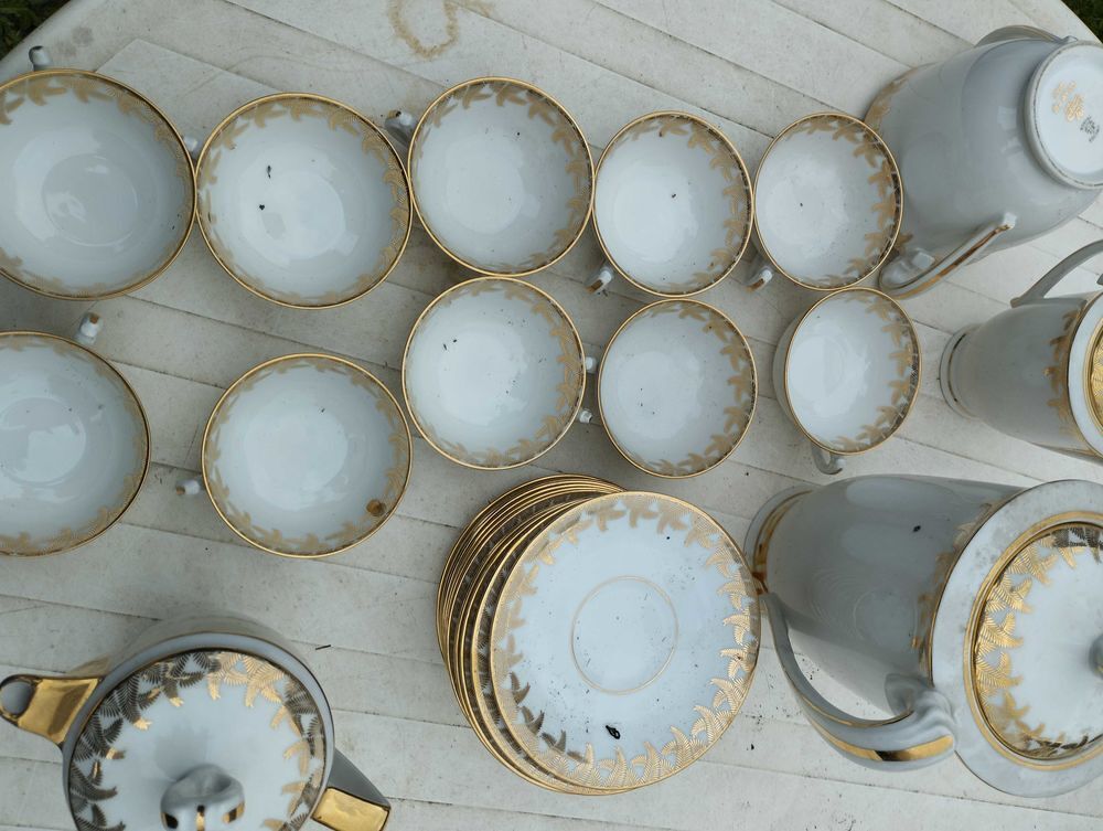 service &agrave; th&eacute;/caf&eacute; porcelaine de Limoges Décoration