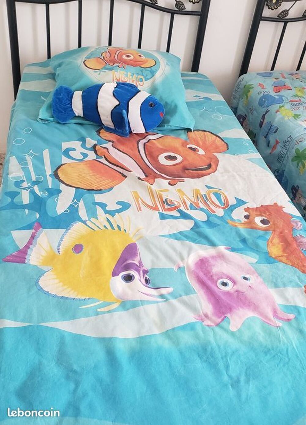Parure HOUSSE COUETTE NEMO + TAIE OREILLER+ PELUCHE Puériculture