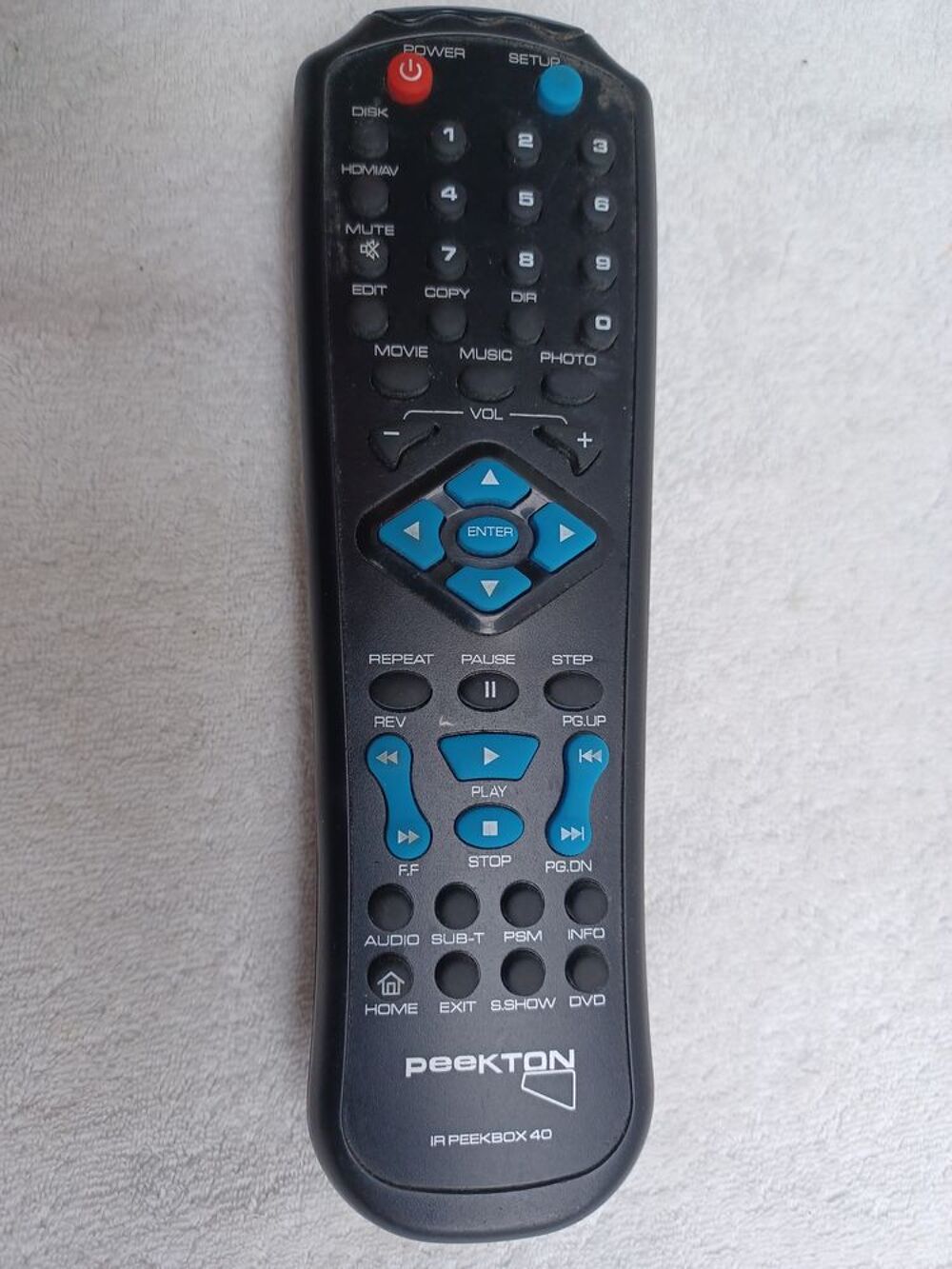T&eacute;l&eacute;commande PEEKTON Photos/Video/TV