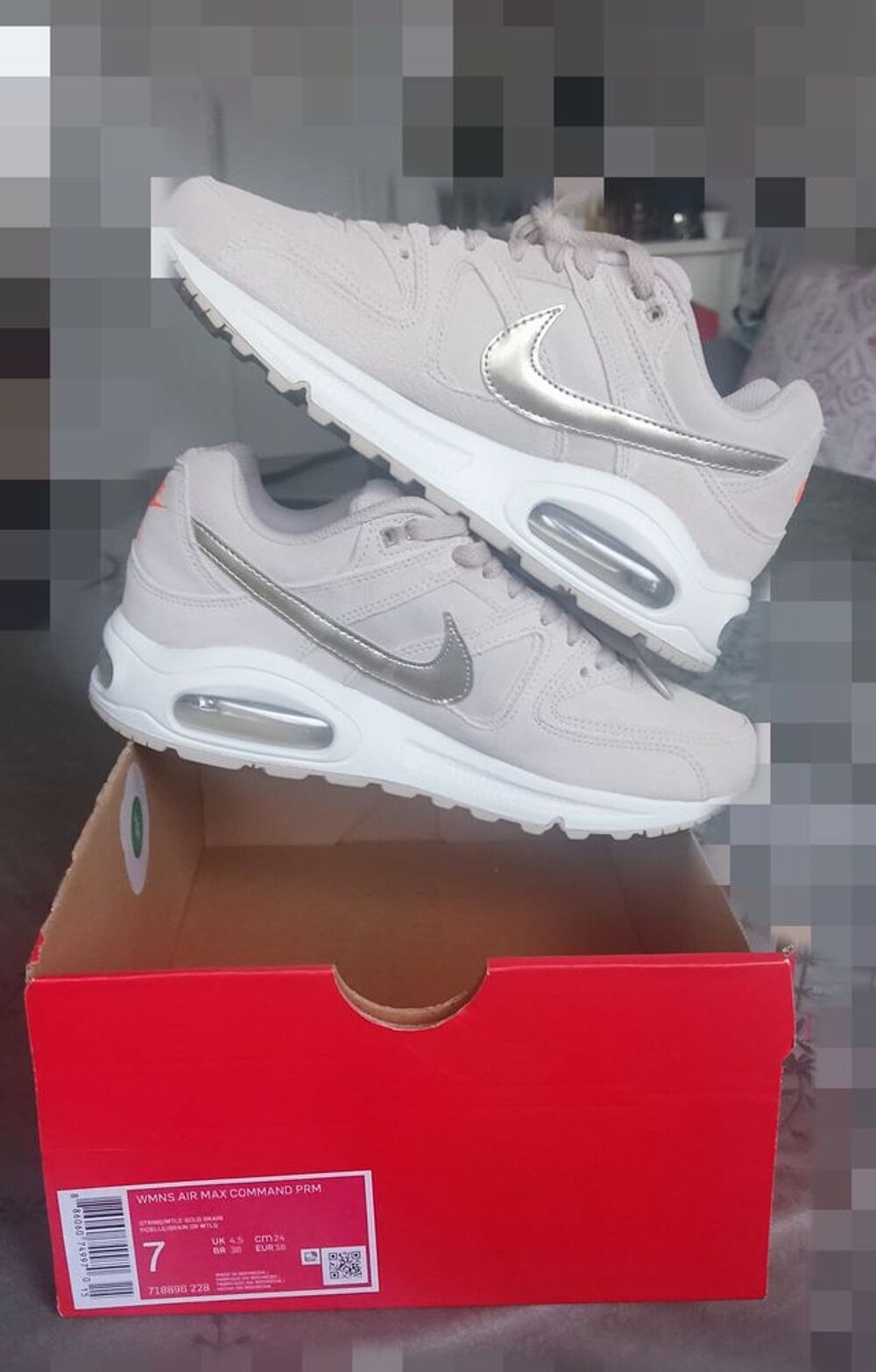 Nike Air Max Command string metallic Neuve Taille 38 femme Chaussures