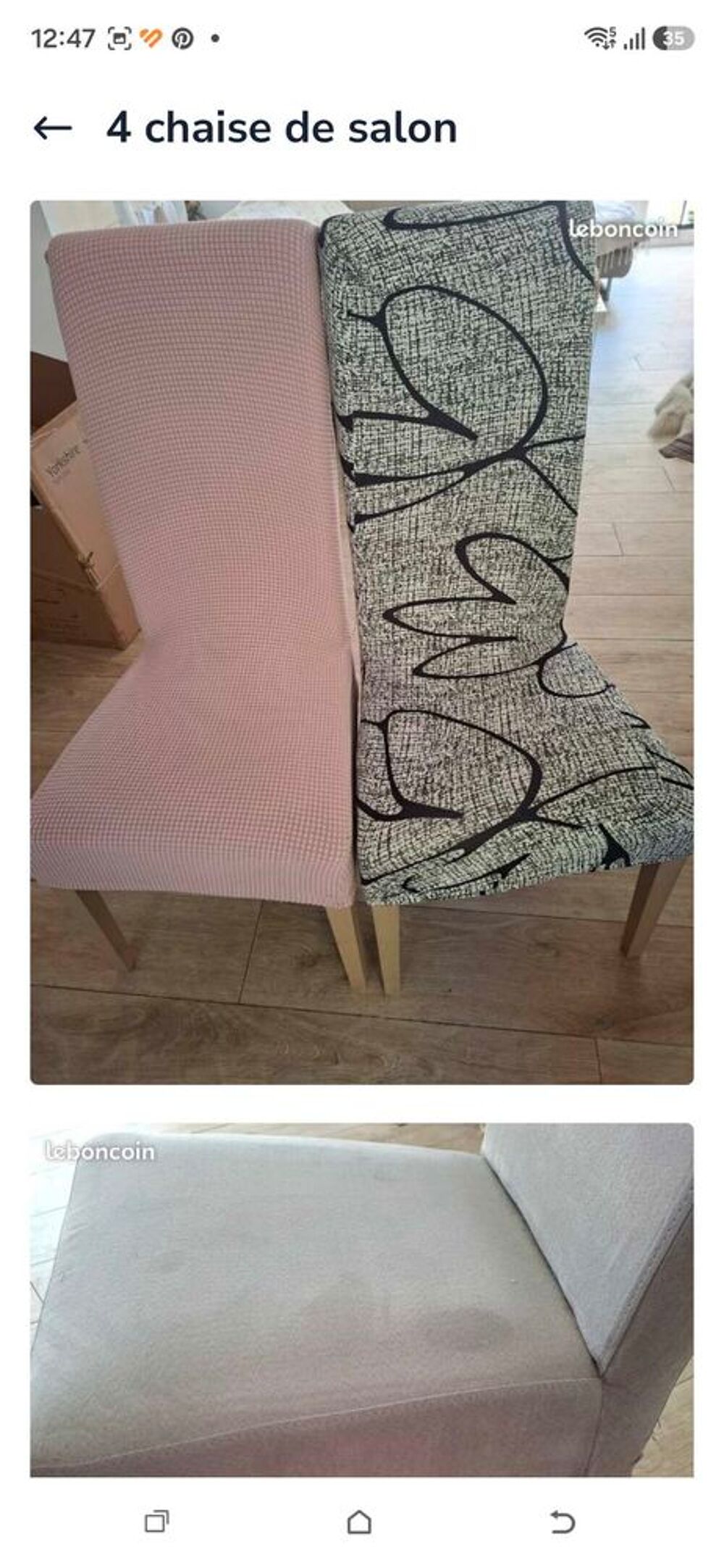 4 chaises Meubles