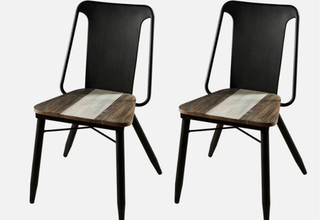 chaise acacia et fer forg 35 Nanterre (92)