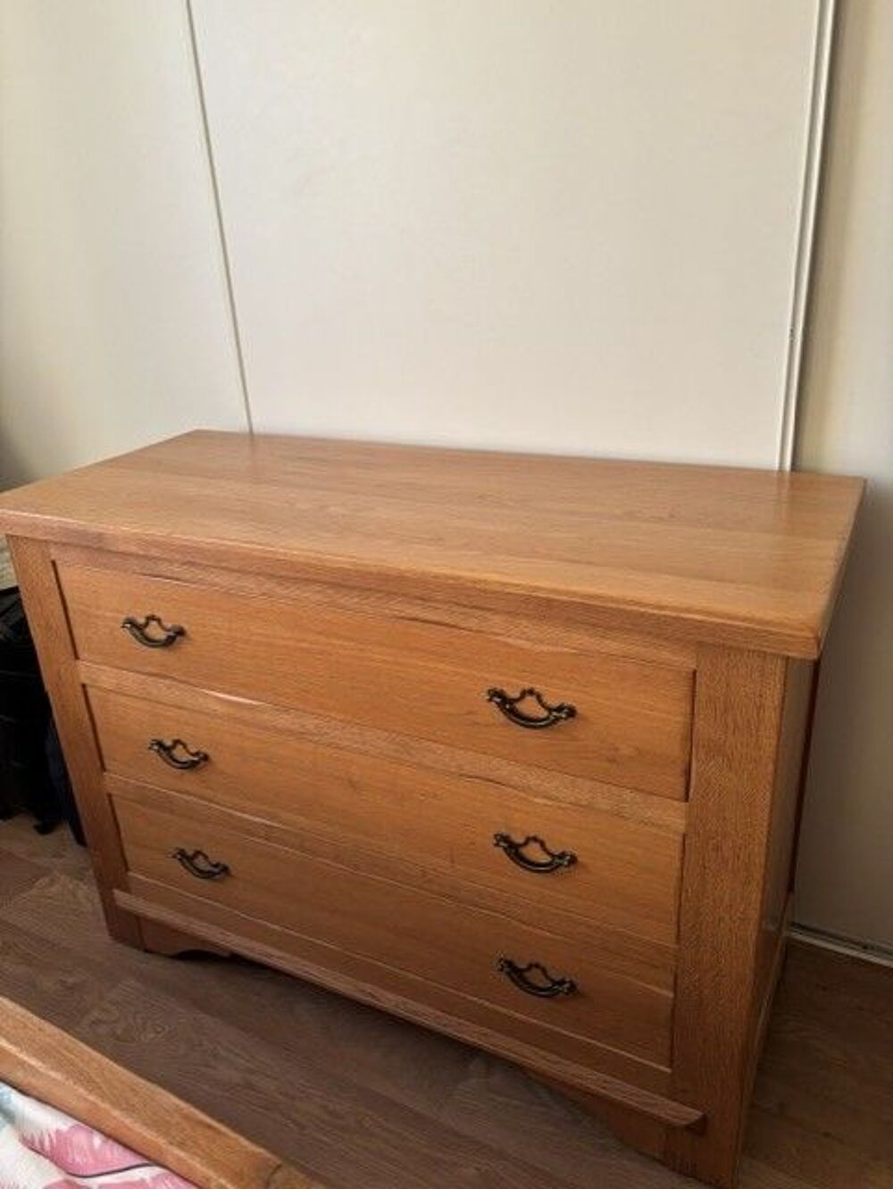 Commode 3 tiroirs en ch&ecirc;ne massif Meubles