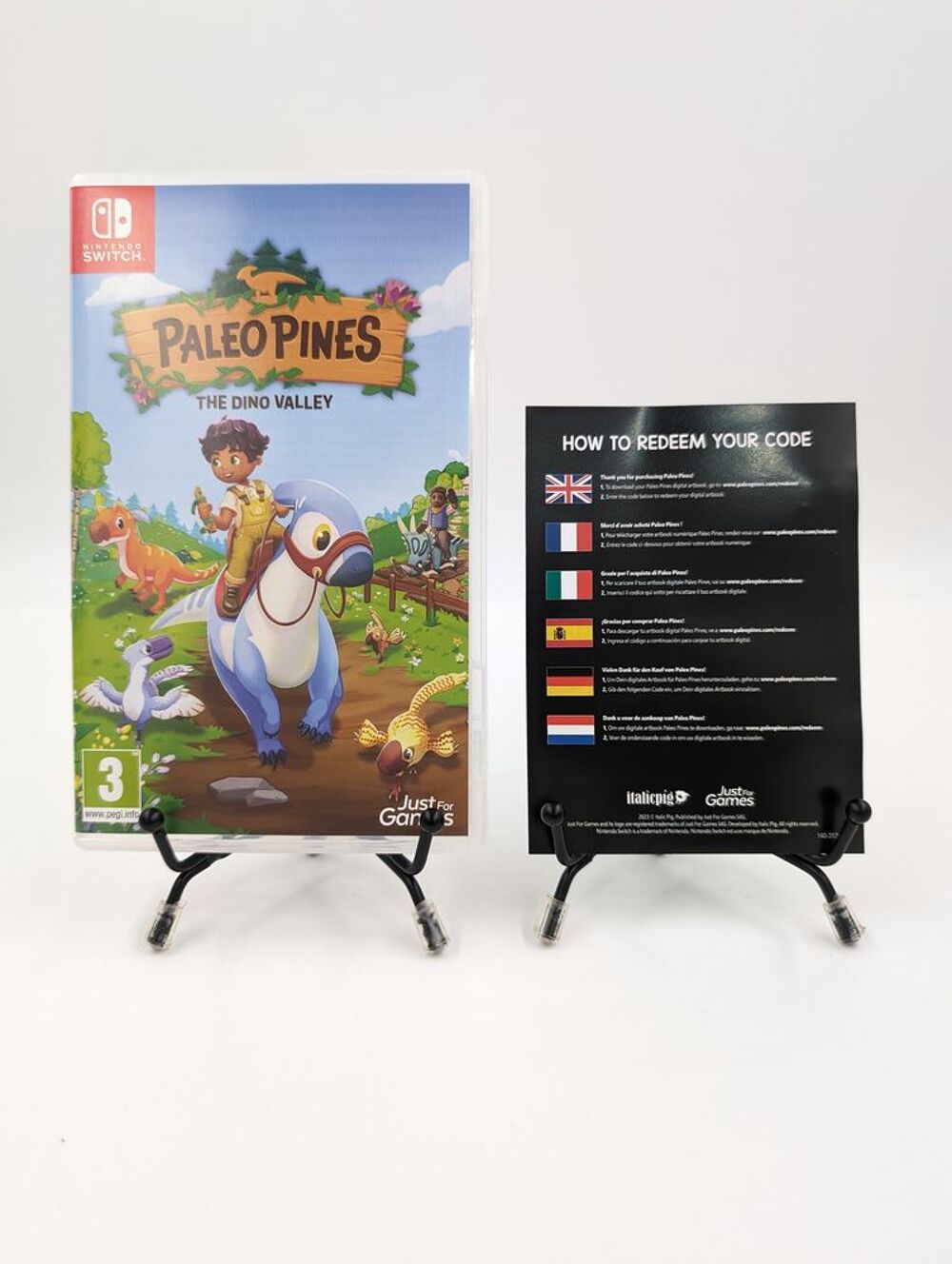 Jeu Nintendo Switch Paleo Pines : The Dino Valley complet Consoles et jeux vidos