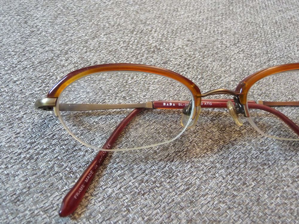Monture/ Lunette de Vue Combin&eacute; M&eacute;tal Plastique Marron-Bada Bijoux et montres