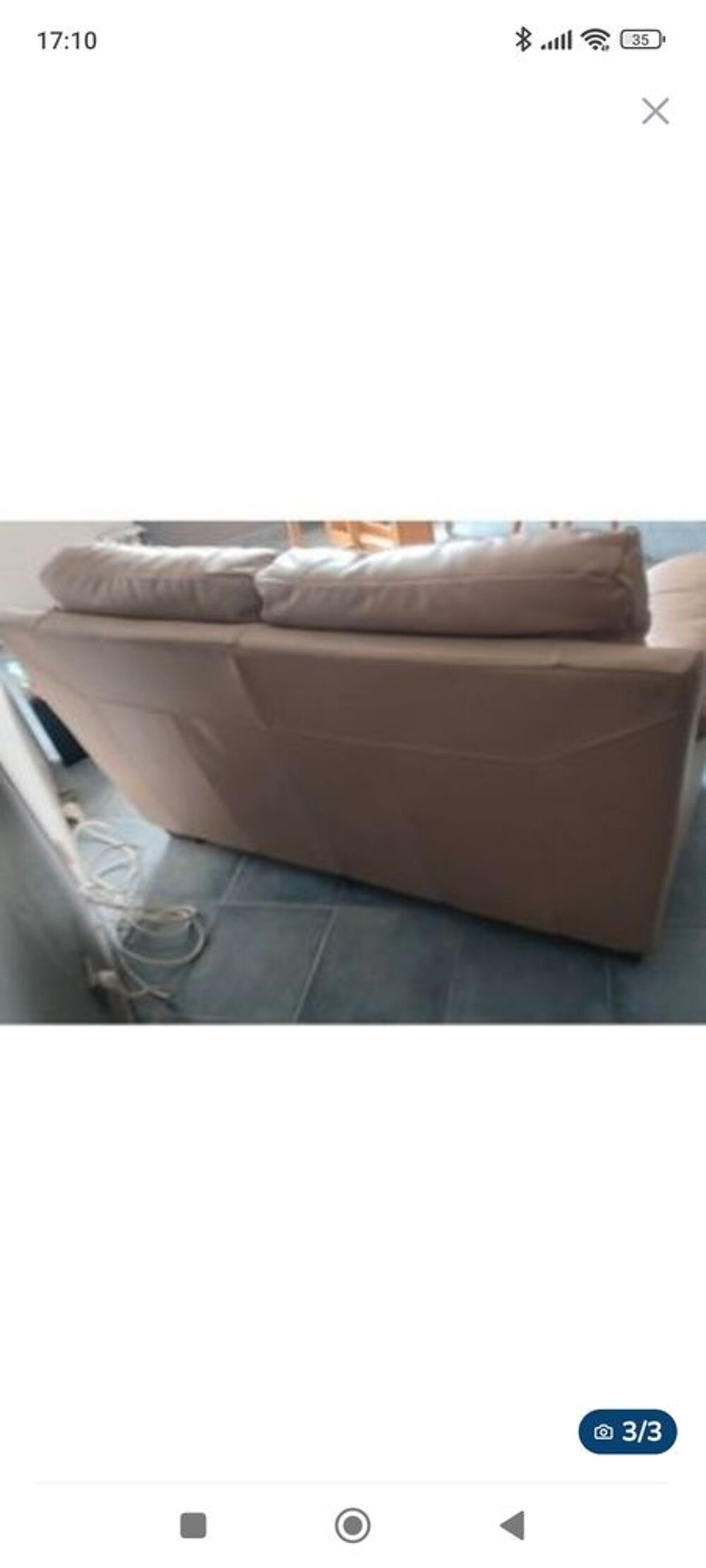 Canap&eacute; cuir vachette Meubles