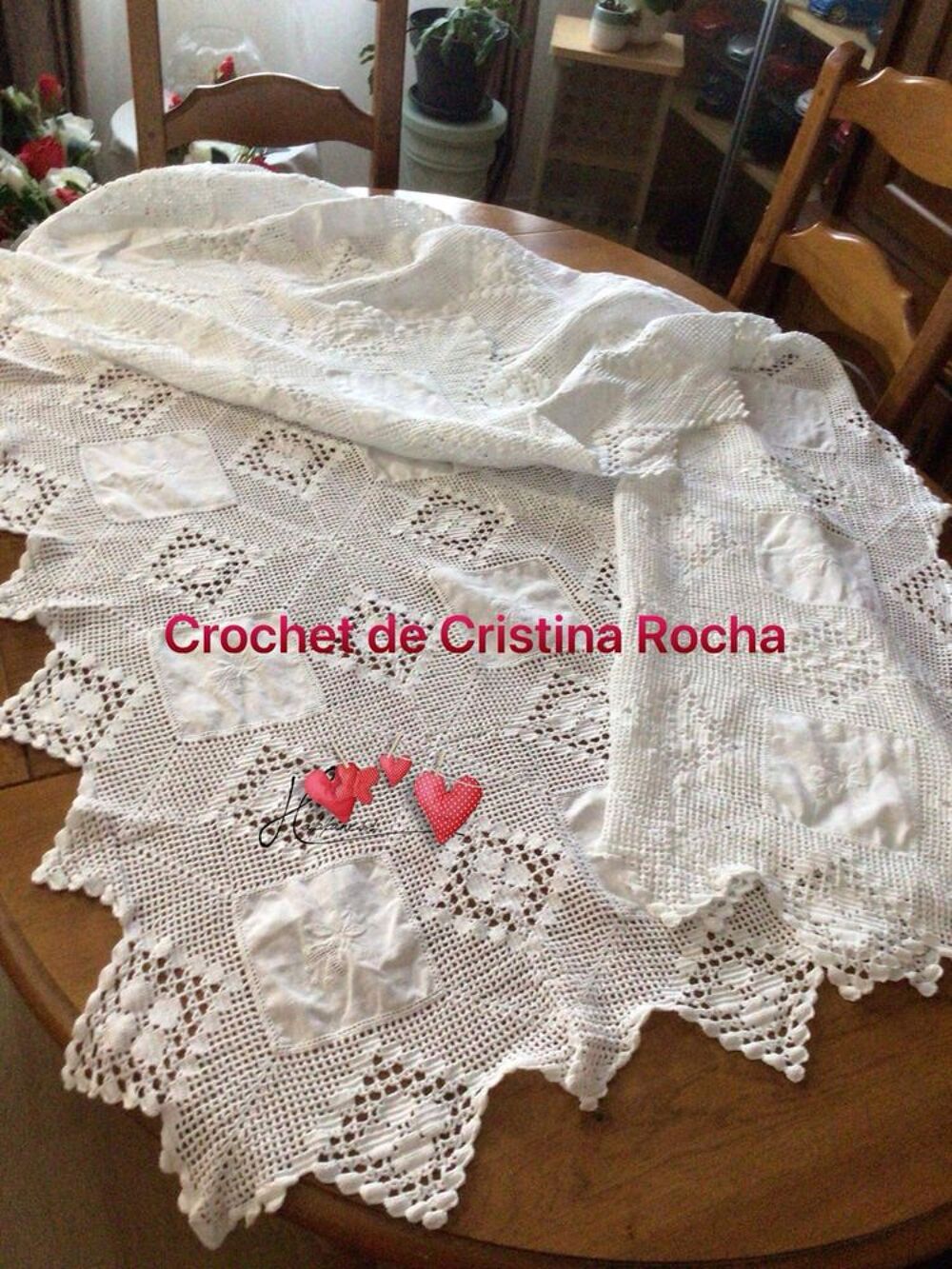 Nappe en crochet Décoration