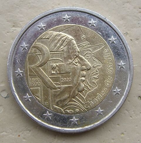 Pi�ce 2 euros comm�morative G�n�ral de Gaulle  (2020) 3 Balma (31)