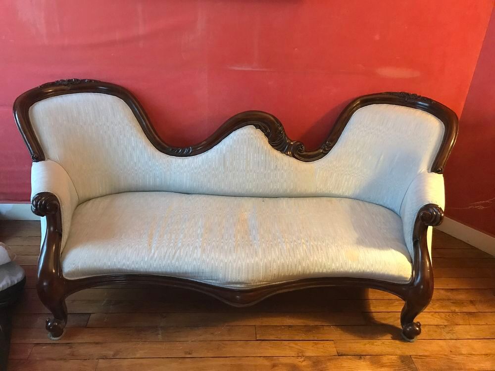 Fauteuils et canap&eacute; en acajou Meubles
