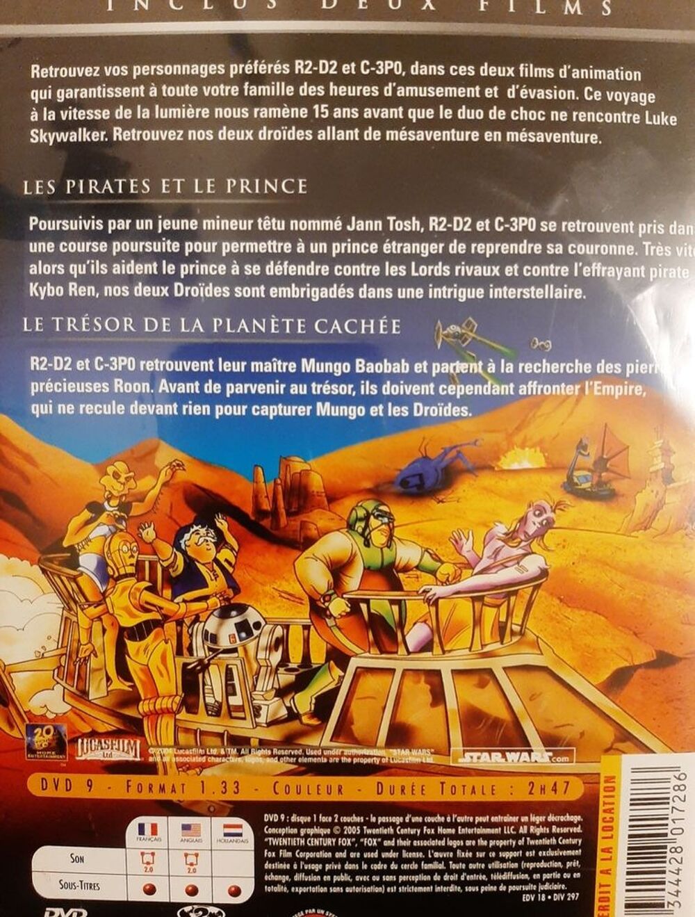 Star Wars droides dvd DVD et blu-ray