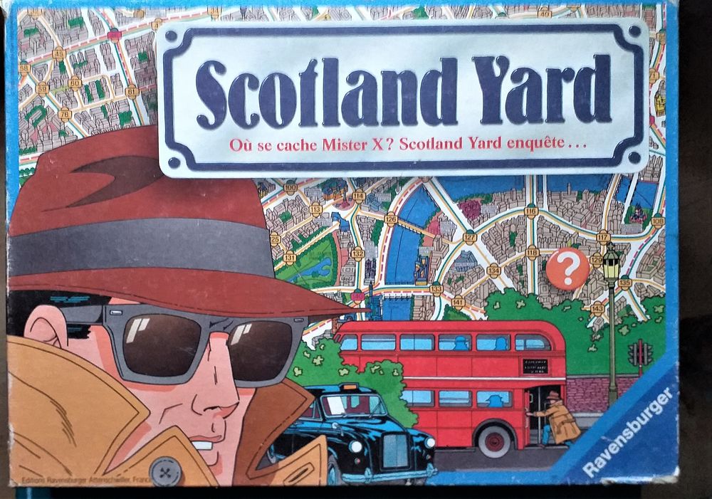 Jeu De Soci&eacute;t&eacute; Vintage Scotland Yard 1988 - Ou se cache Mister X? Jeux / jouets