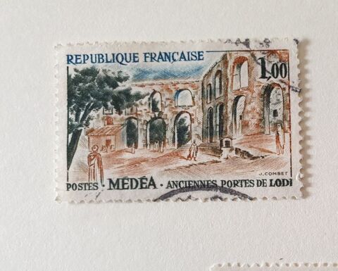 Timbre France Oblit�r�  1961 M�d�a ( Alg�rie) 1 f. -0.08 eur 0 Marseille 9 (13)