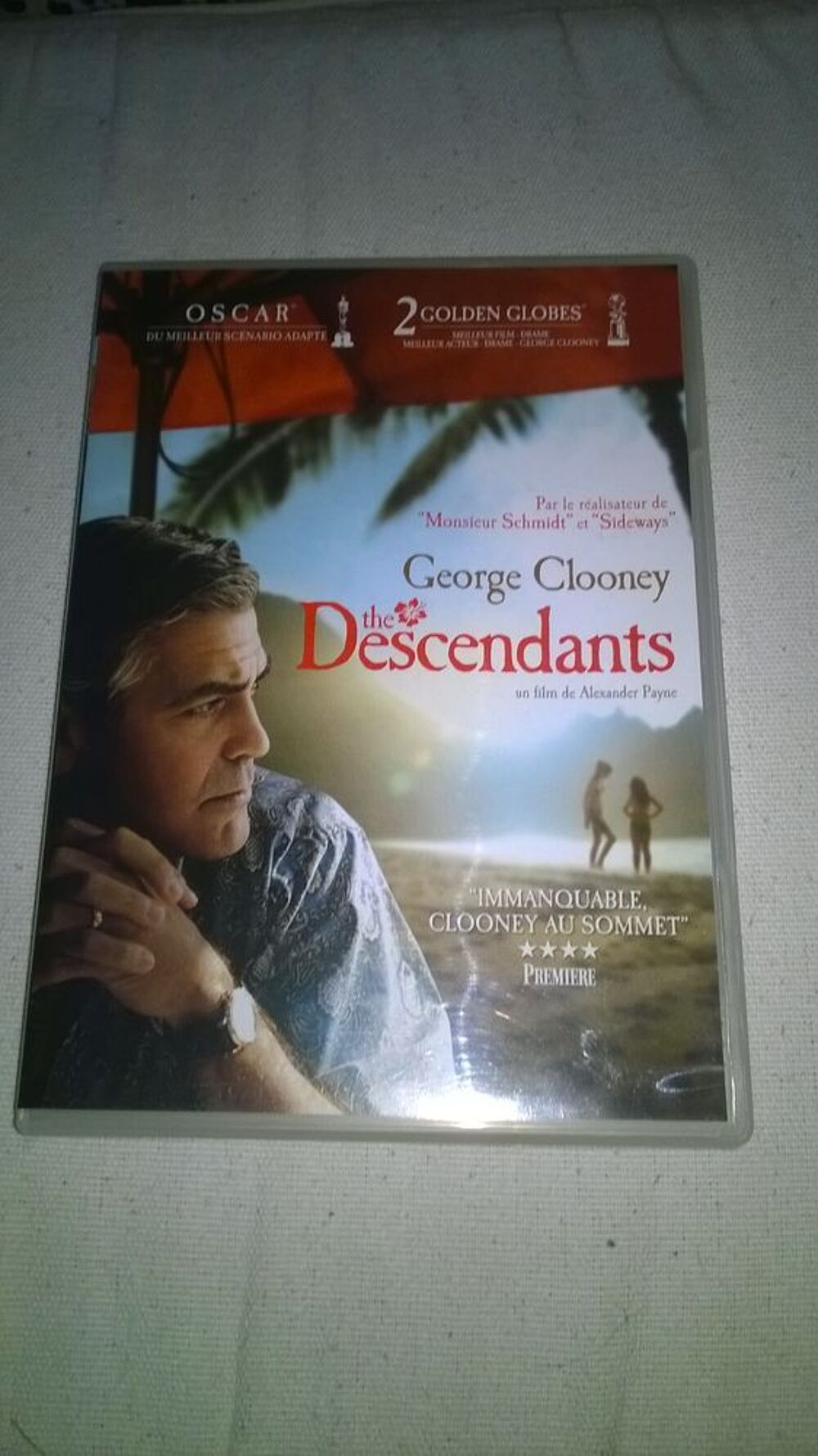 DVD The Descendants
George Clooney
2011
Excellent etat
E DVD et blu-ray