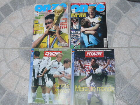 Lot de 4 revues Onze num�ro souvenir 94 et 96 8 Saujon (17)