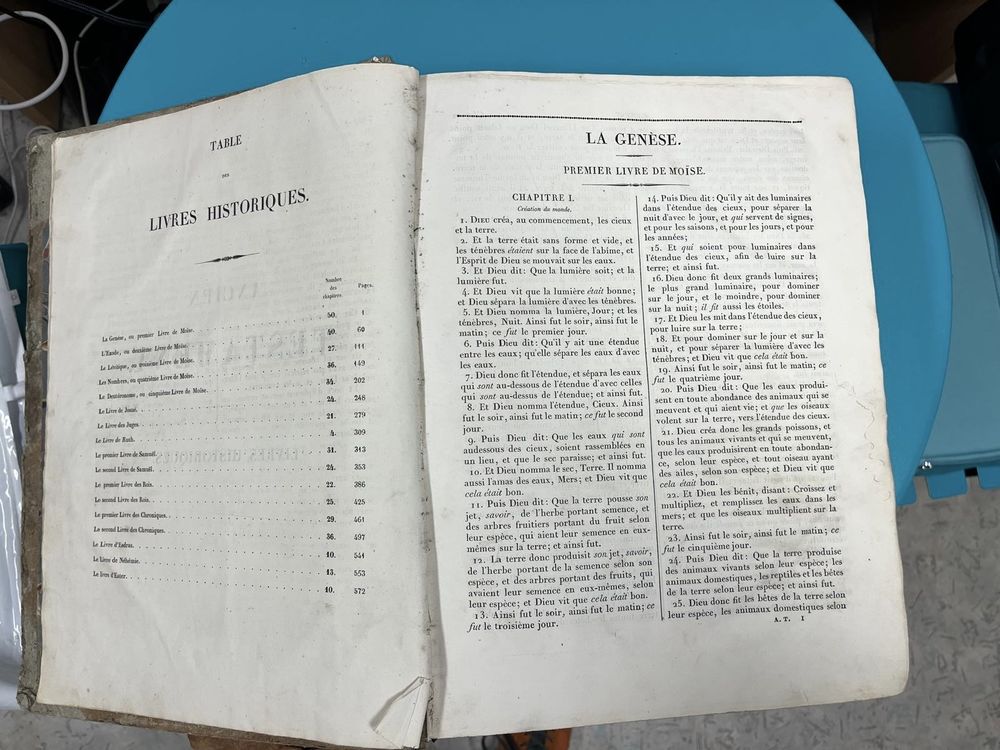 BIBLE PROTESTANTE DE 1848 