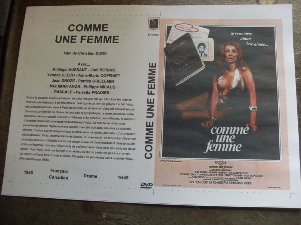Film : " Comme une femme " DVD et blu-ray