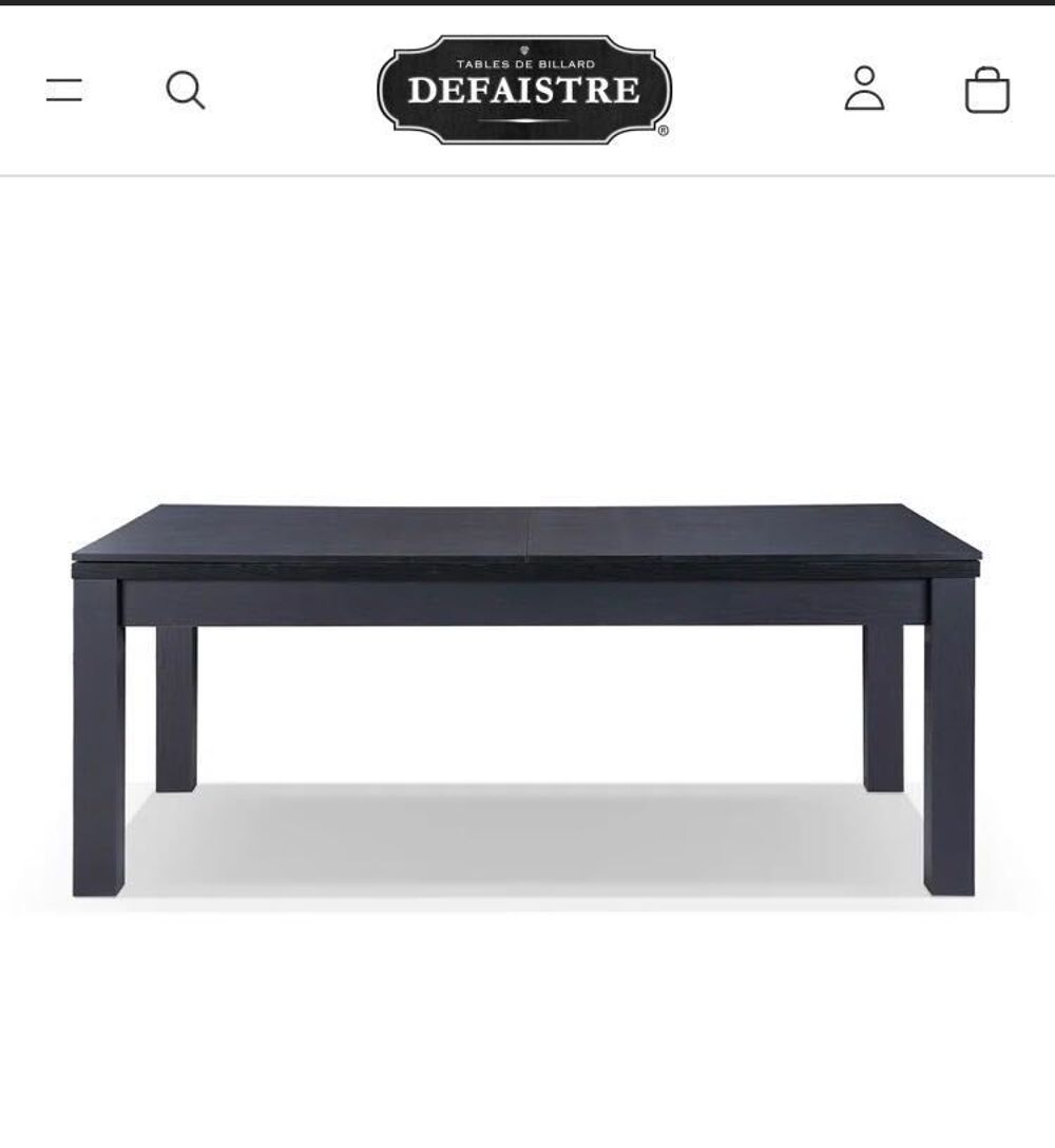 Billard anglais Defa&iuml;ste convertible 6 pieds + plateau table €" bon &eacute;tat; d&eacute;j&agrave; d&eacute;mont&eacute;, pr&ecirc;t &agrave; emporter Meubles