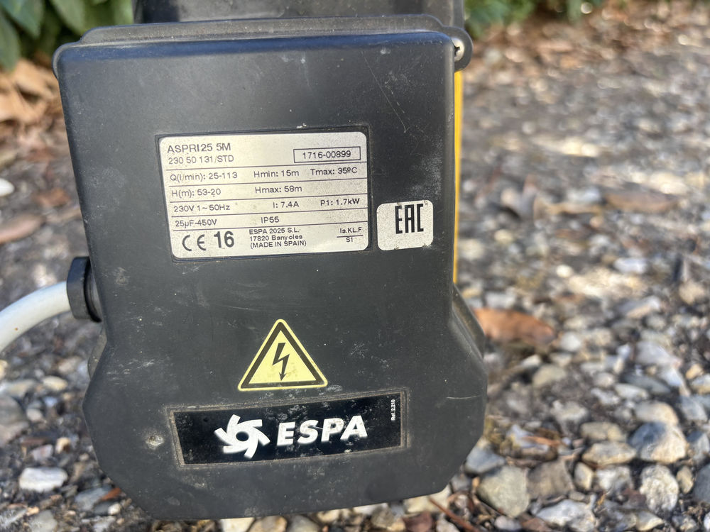 Pompe de puits ESPA Jardin
