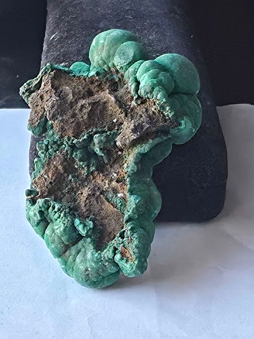 Stalactite de Malachite brute du Katanga RDC-69g 