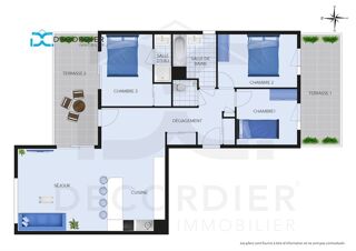  Appartement � vendre 4 pi�ces 90 m�