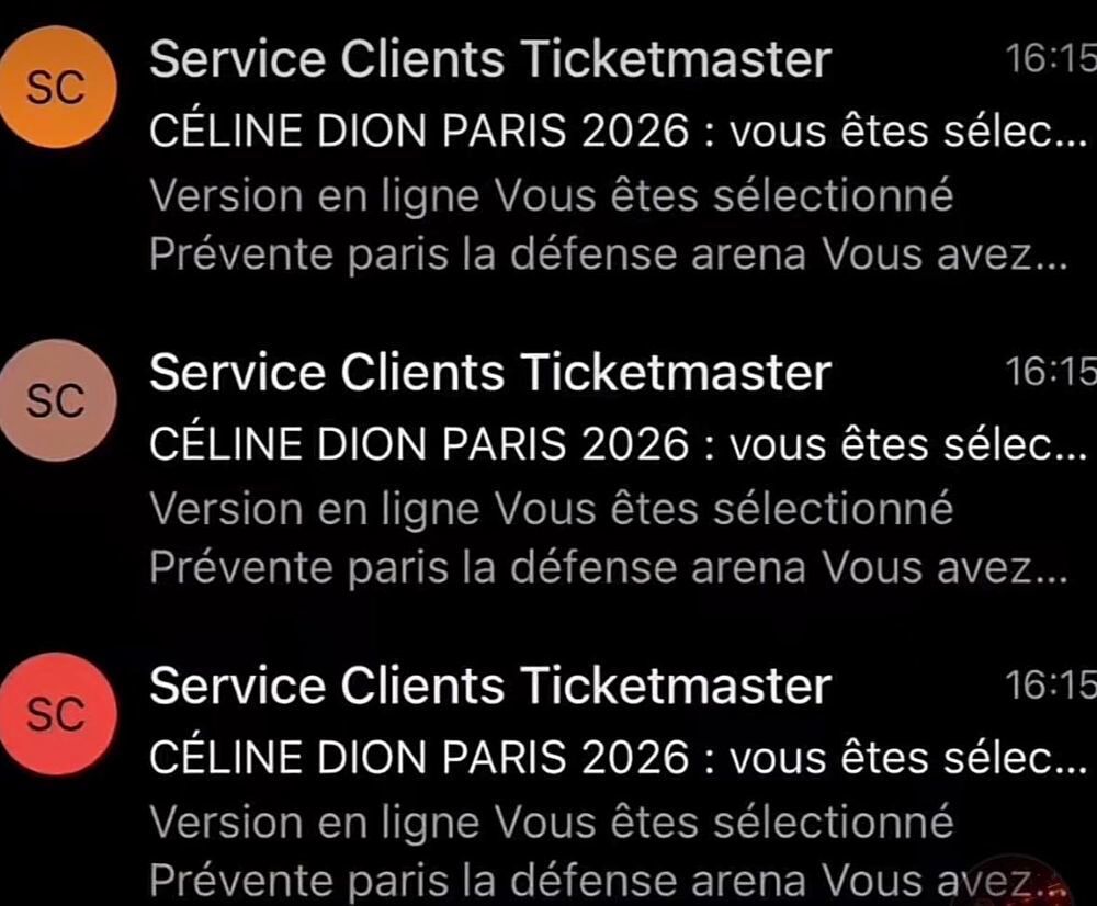 C&eacute;line Dion 14,16,17 Billetterie