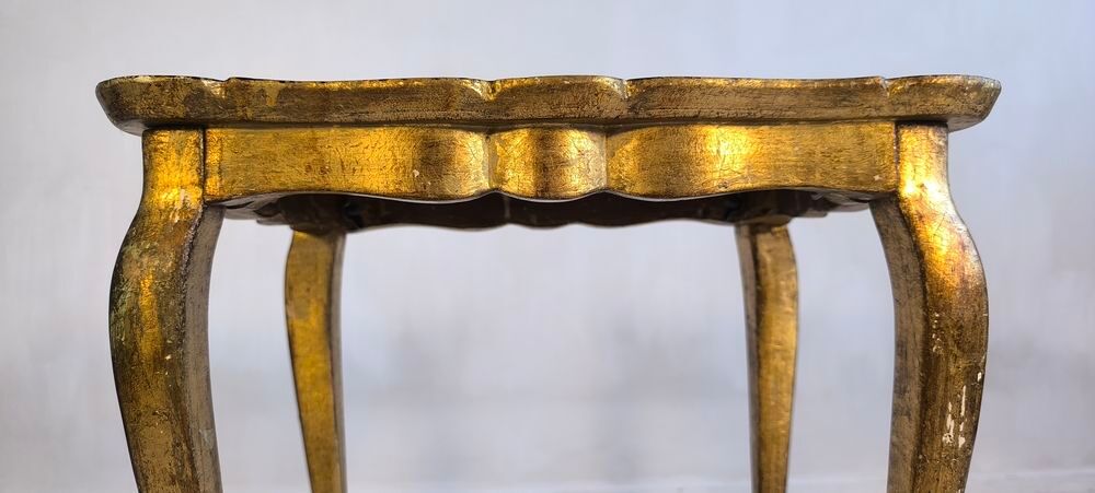 &Eacute;l&eacute;gante table d'appoint florentine ? D&eacute;cor peint &amp; superbe Meubles