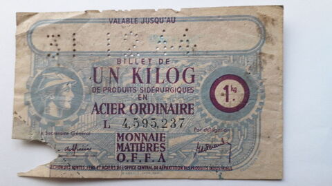 Billet monnaie mati�res O.F.F.A 1944
7 Salon-de-Provence (13)