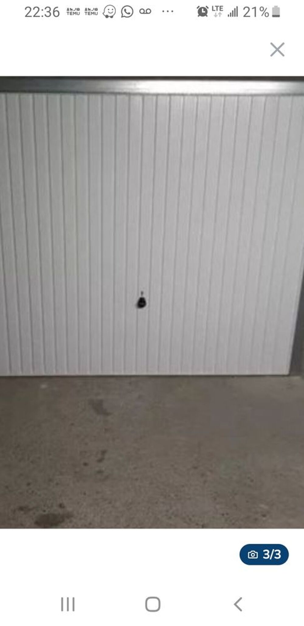 Location Parking/Garage Garage boxe en sous sol immeuble sécurisé proche gare Pontoise