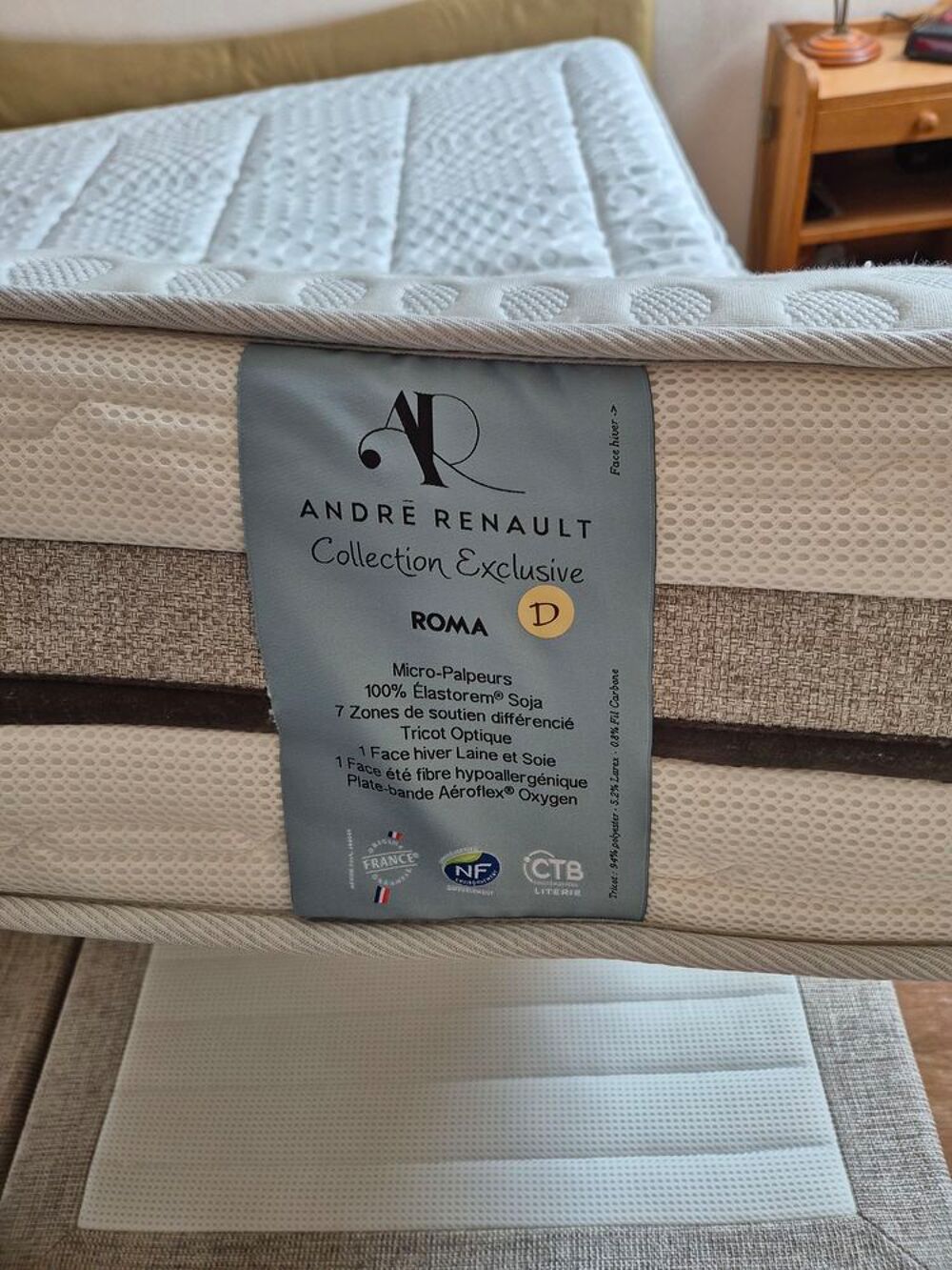 Literie compl&egrave;te sommief+matelas ANDRE RENAULT Meubles