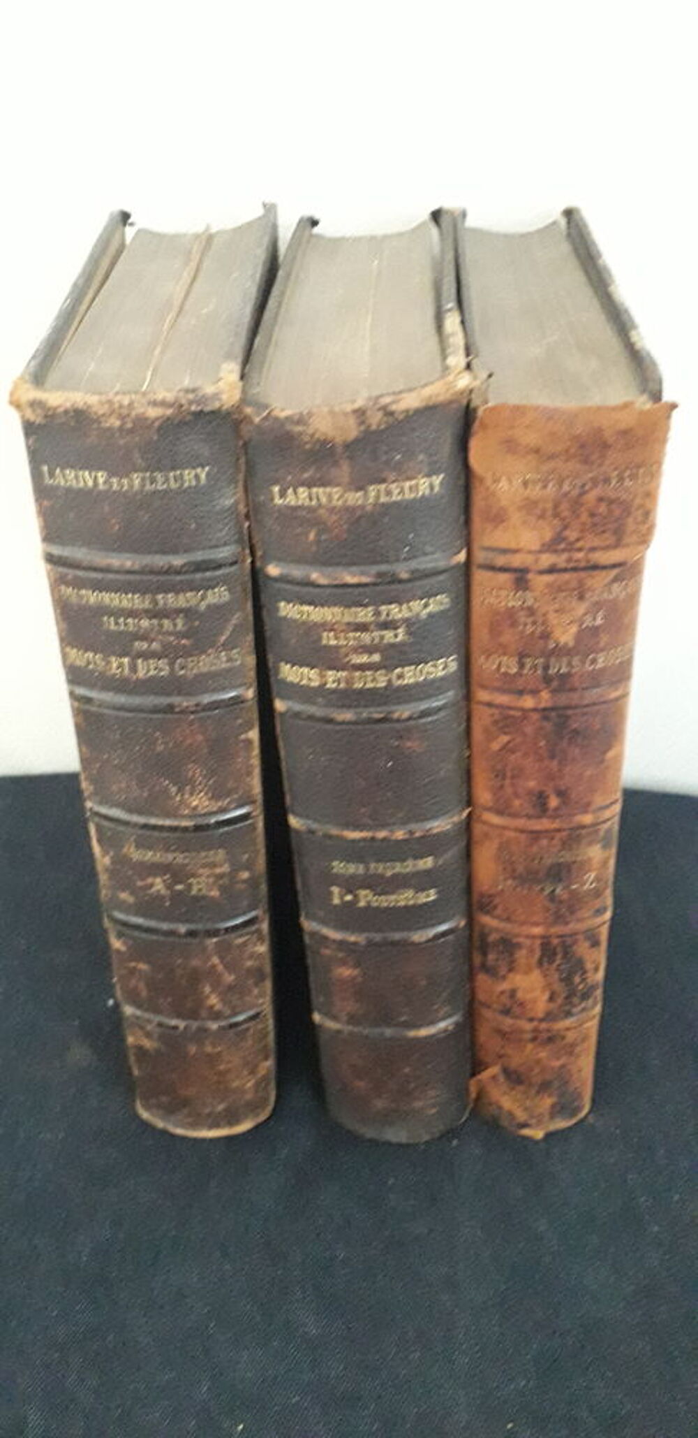 Dictionnaires anciens Larive et Fleury en trois tomes Livres et BD