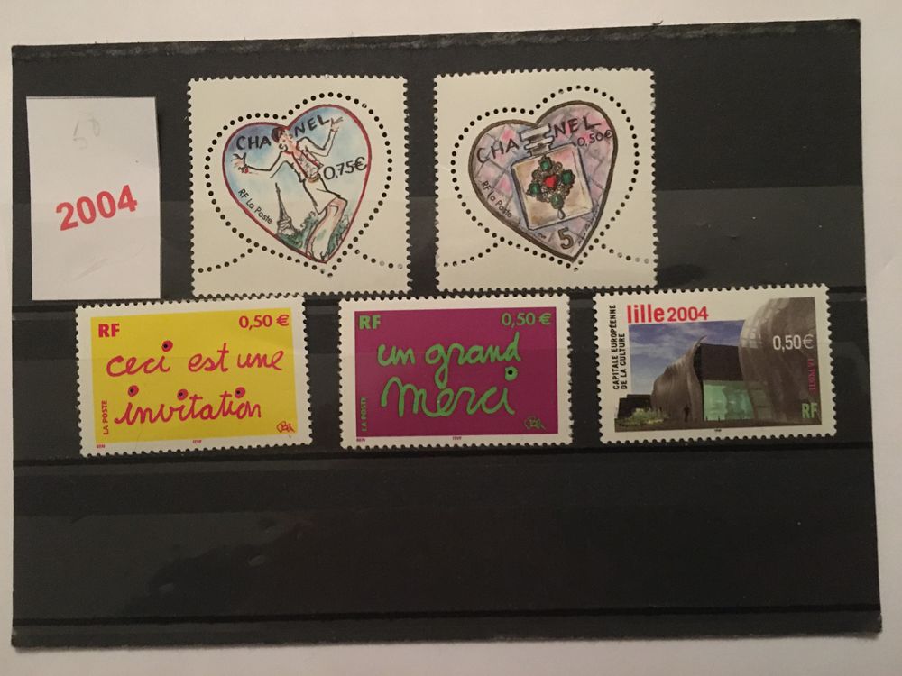 Timbres de collection de France 2004 