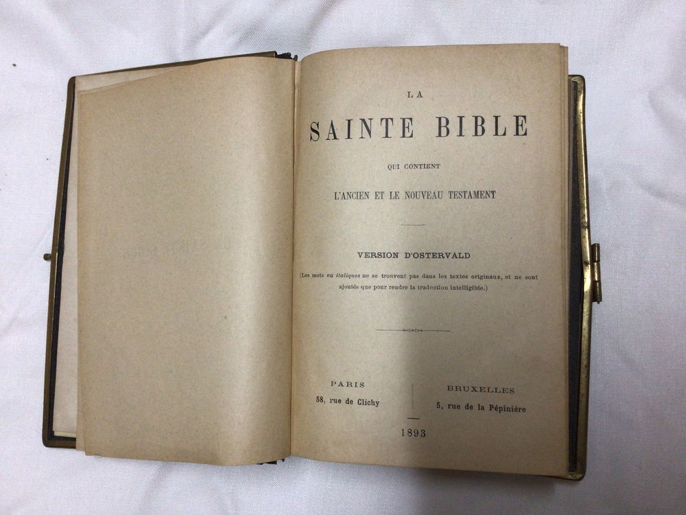 La sainte bible version d ostervald Livres et BD
