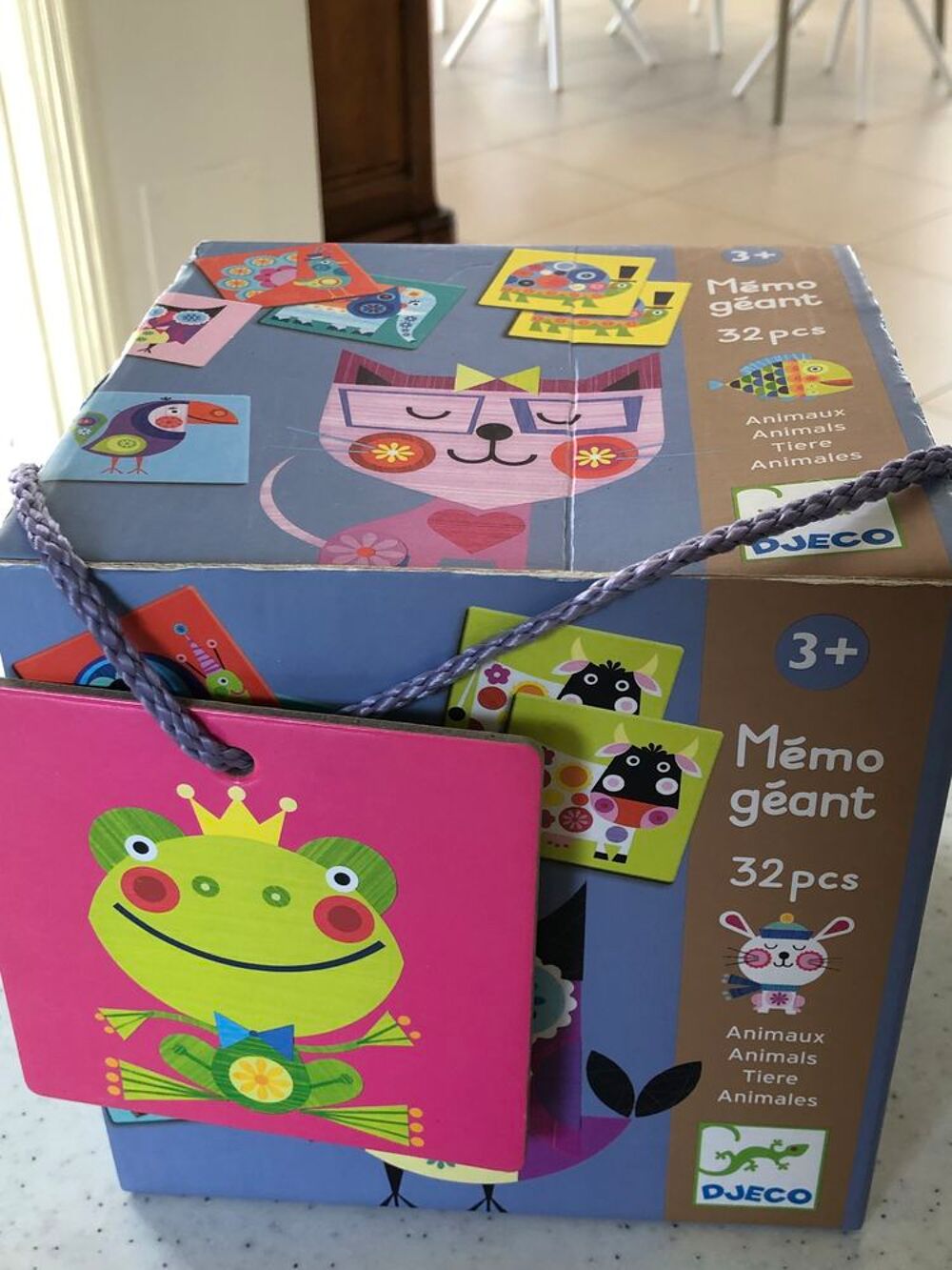 M&eacute;mo g&eacute;ant animaux 32 pi&egrave;ces enfants pratiquement neuf Jeux / jouets