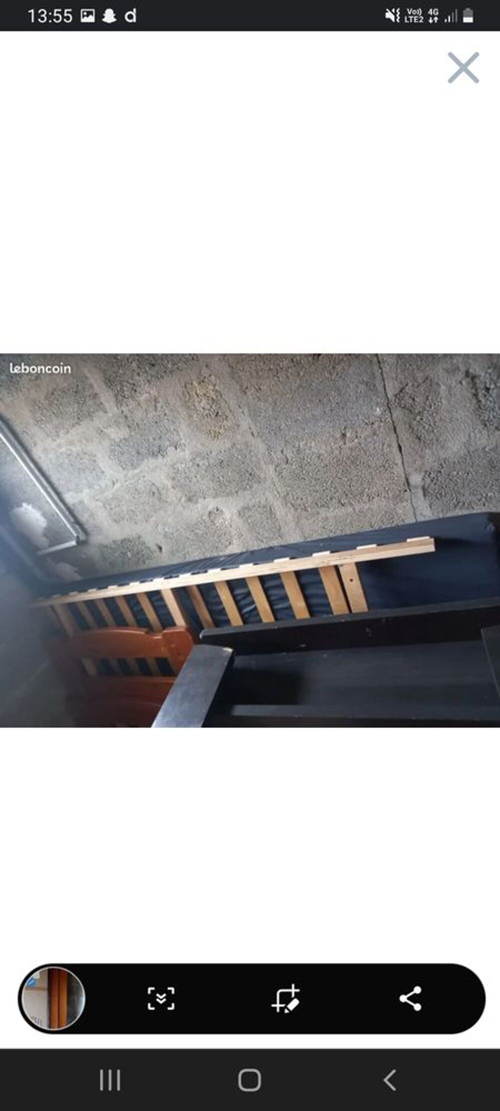lit 1 place avec matelas Meubles