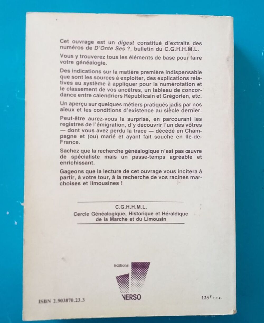  Ces a&iuml;eux que je cherche ...en Marche et Limousin Livres et BD